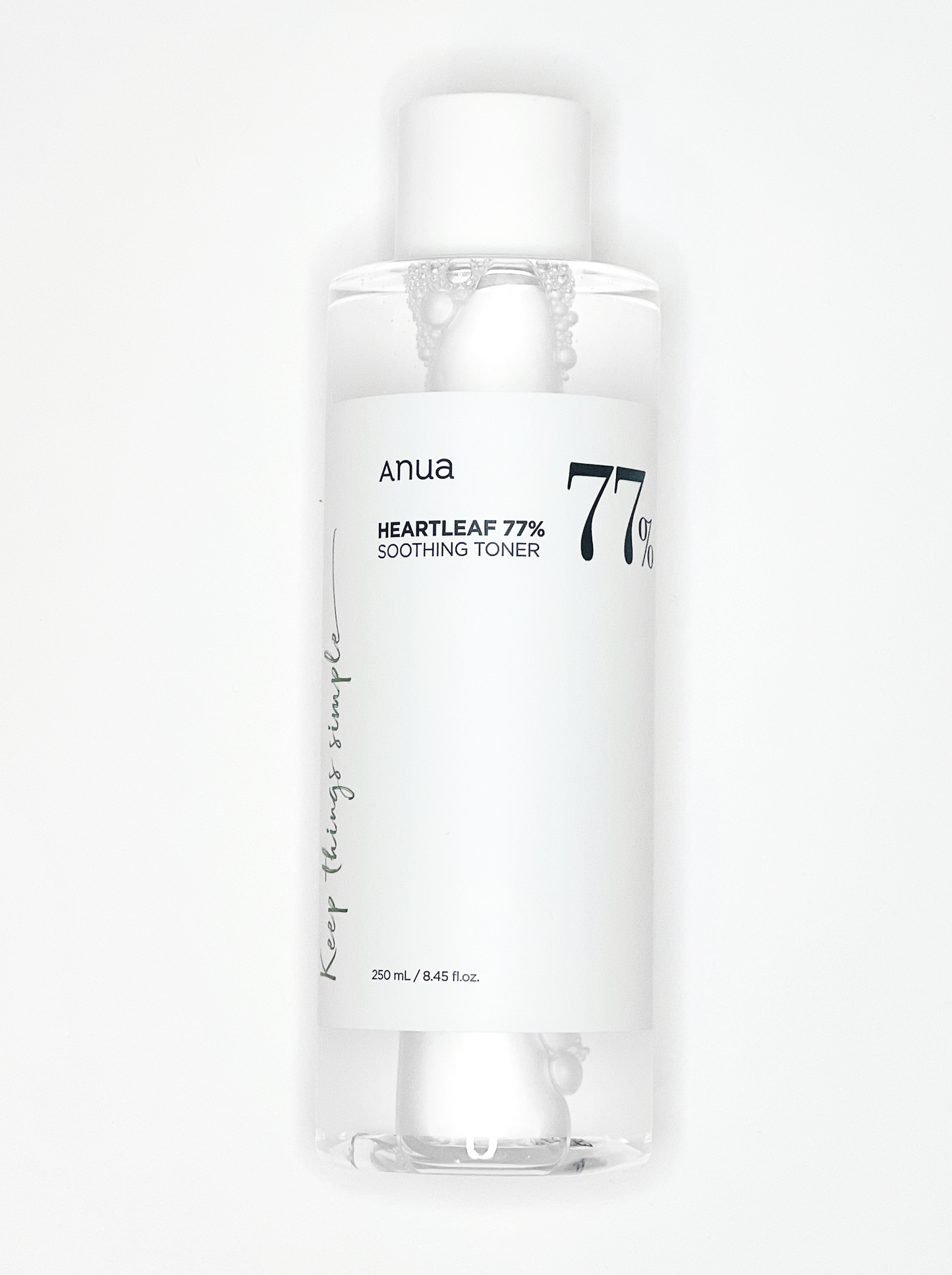 Korean skincare brand Anua heart leaf 77% soothing toner.