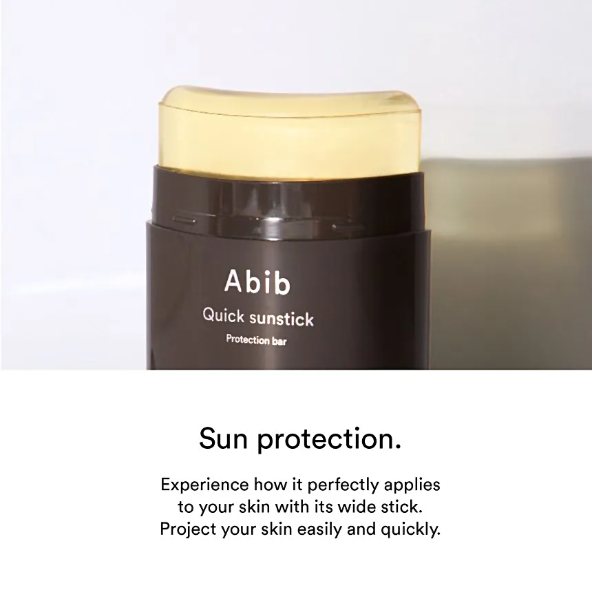 abib quick sunstick protection bar is great to reapply on top of your makeup.