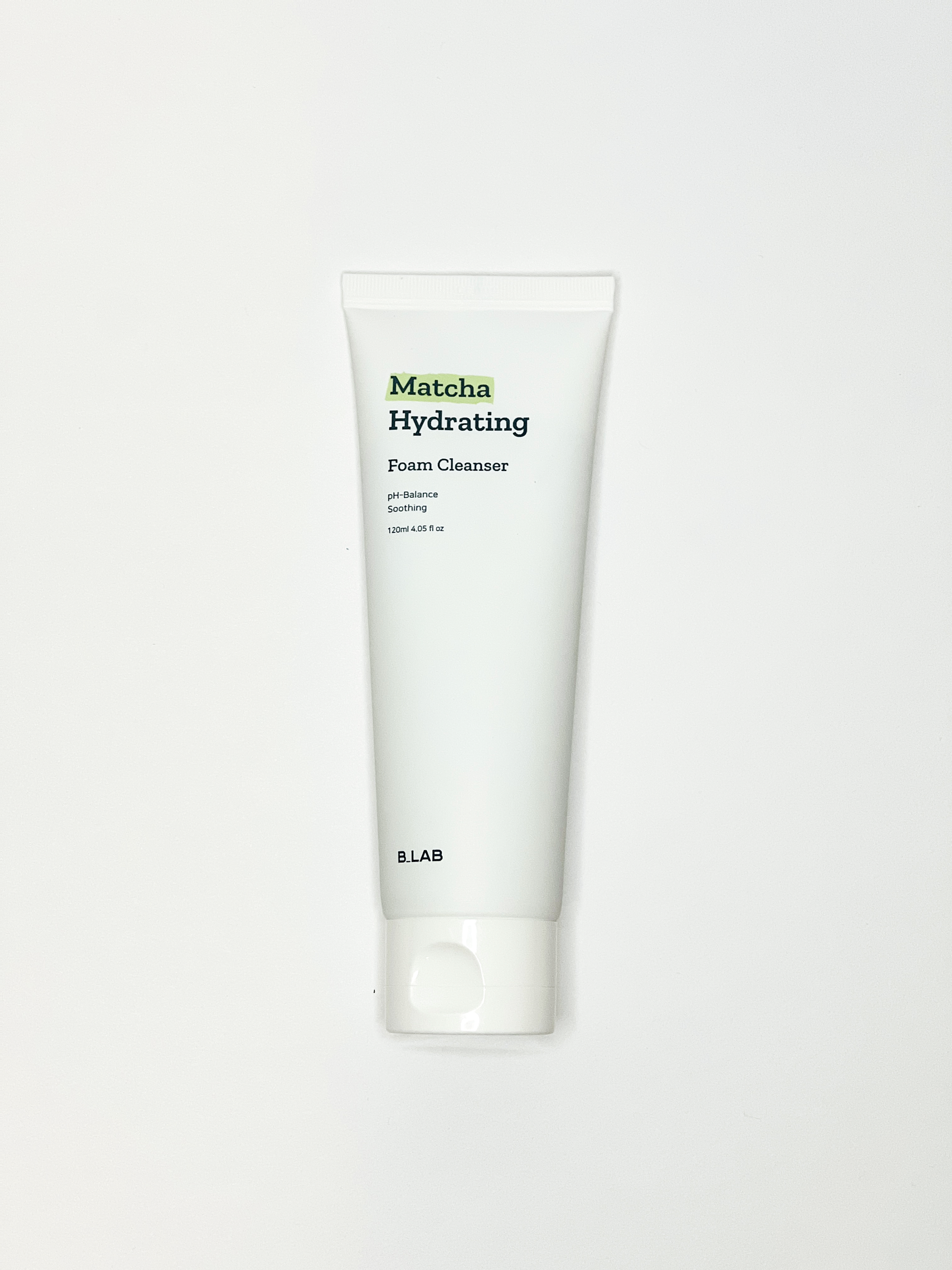 B lab matcha hydrating foam cleanser good for dryness and hydration.