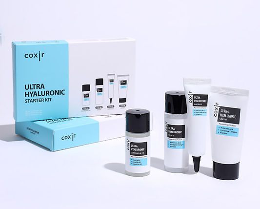 Best Korea skincare - coxir ultra hyaluronic starter kit good for holiday gifts or travel kit